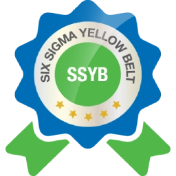 Six Sigma Yellow Belt certification badge