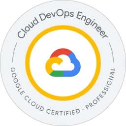 Google Cloud Professional Cloud DevOps Engineer certification badge