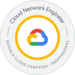 Google Cloud Professional Cloud Network Engineer certification badge